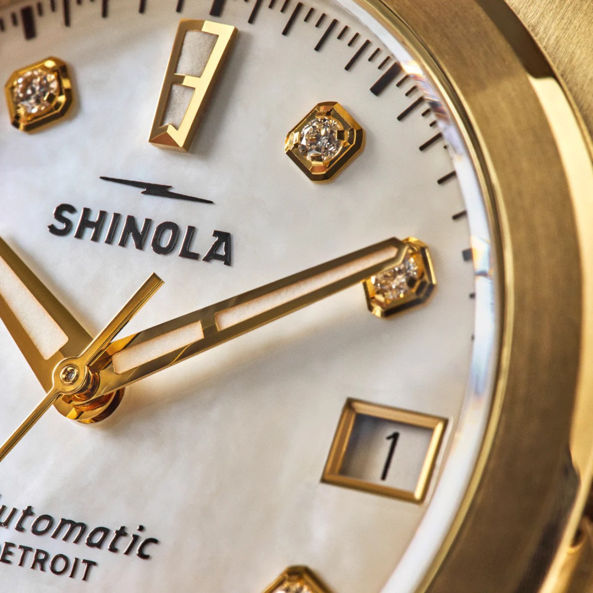 Shinola Circadian Monster Automatic 36mm Women's Watch, Diamond and Mother of Pearl Dial
