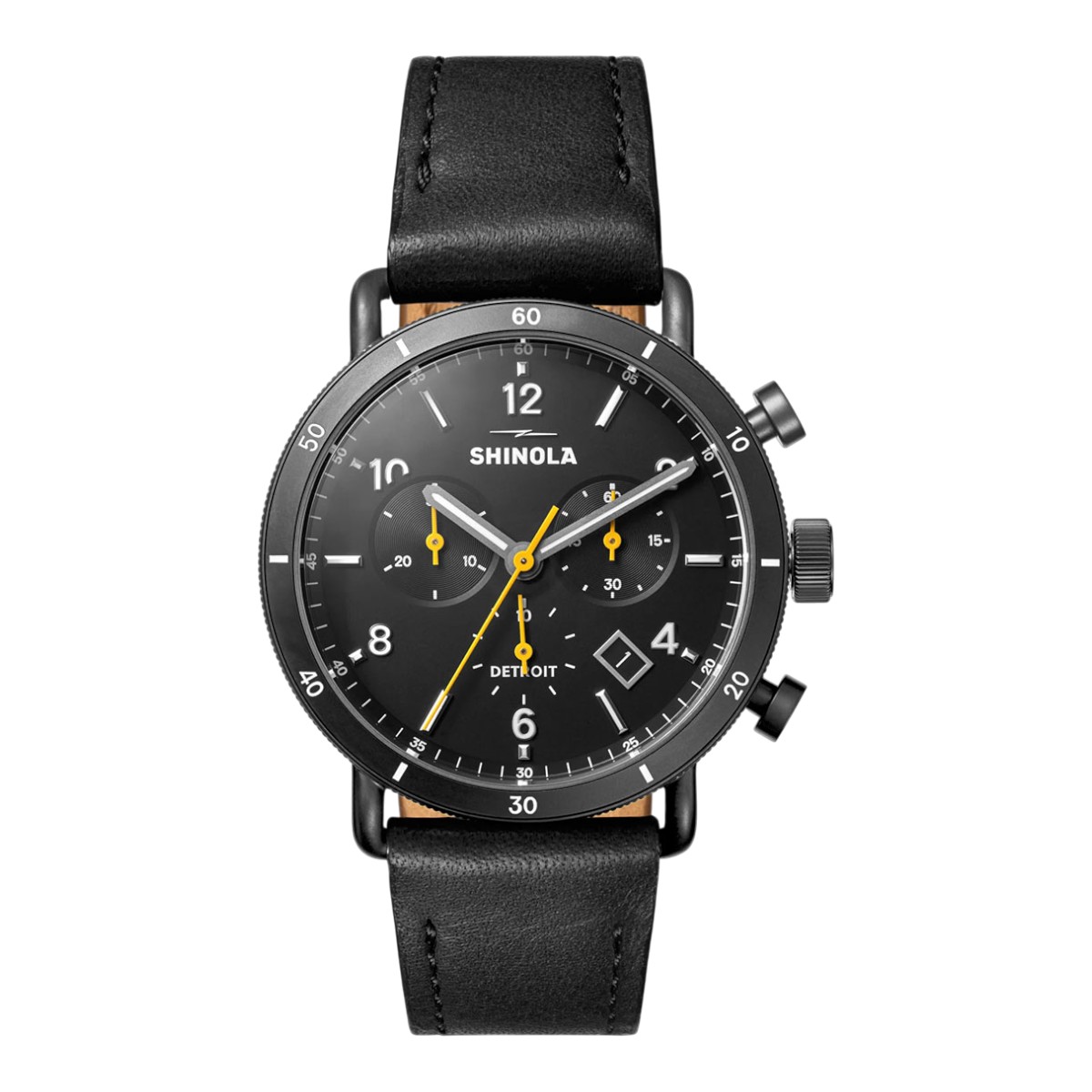 Shinola Canfield Sport Chronograph 40mm Men's Watch, Black Dial