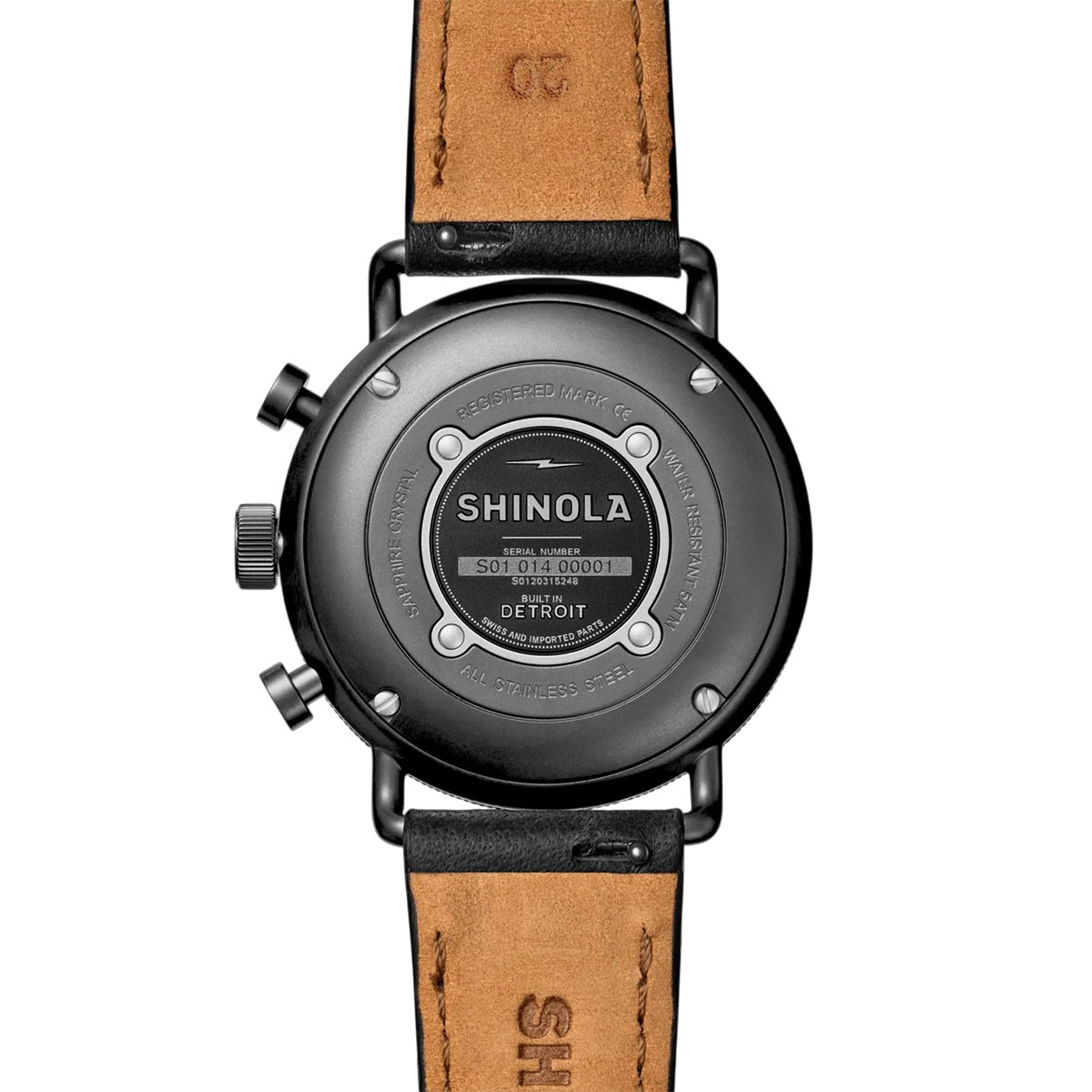 Shinola Canfield Sport Chronograph 40mm Men's Watch, Black Dial