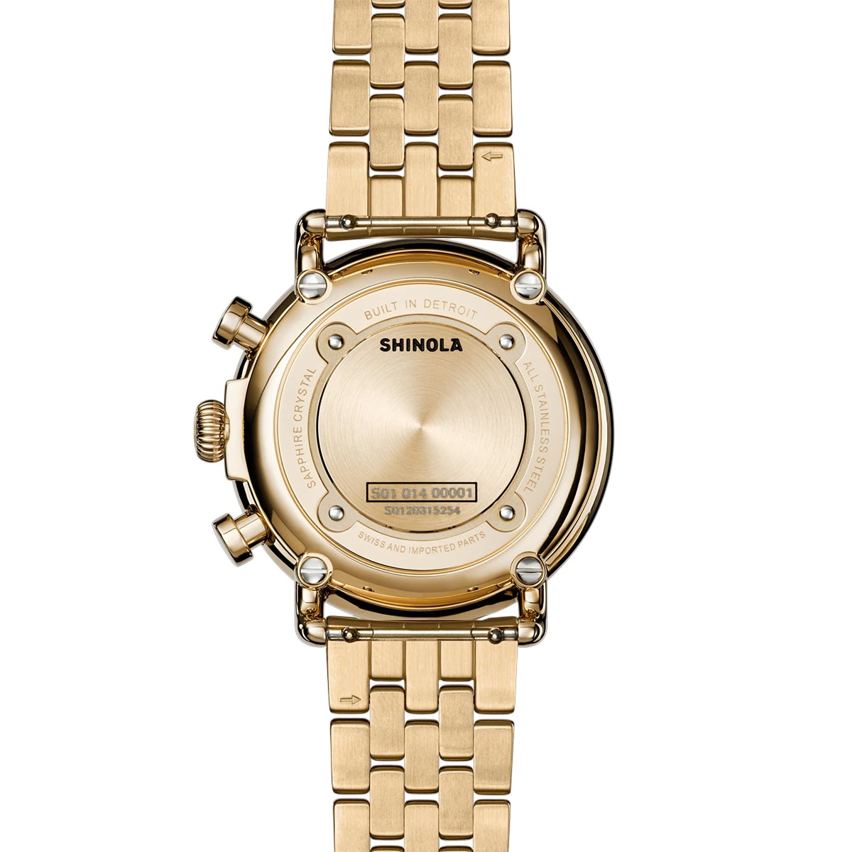 Shinola Runwell Chronograph 37mm Women's Watch, White Mother of Pearl Dial