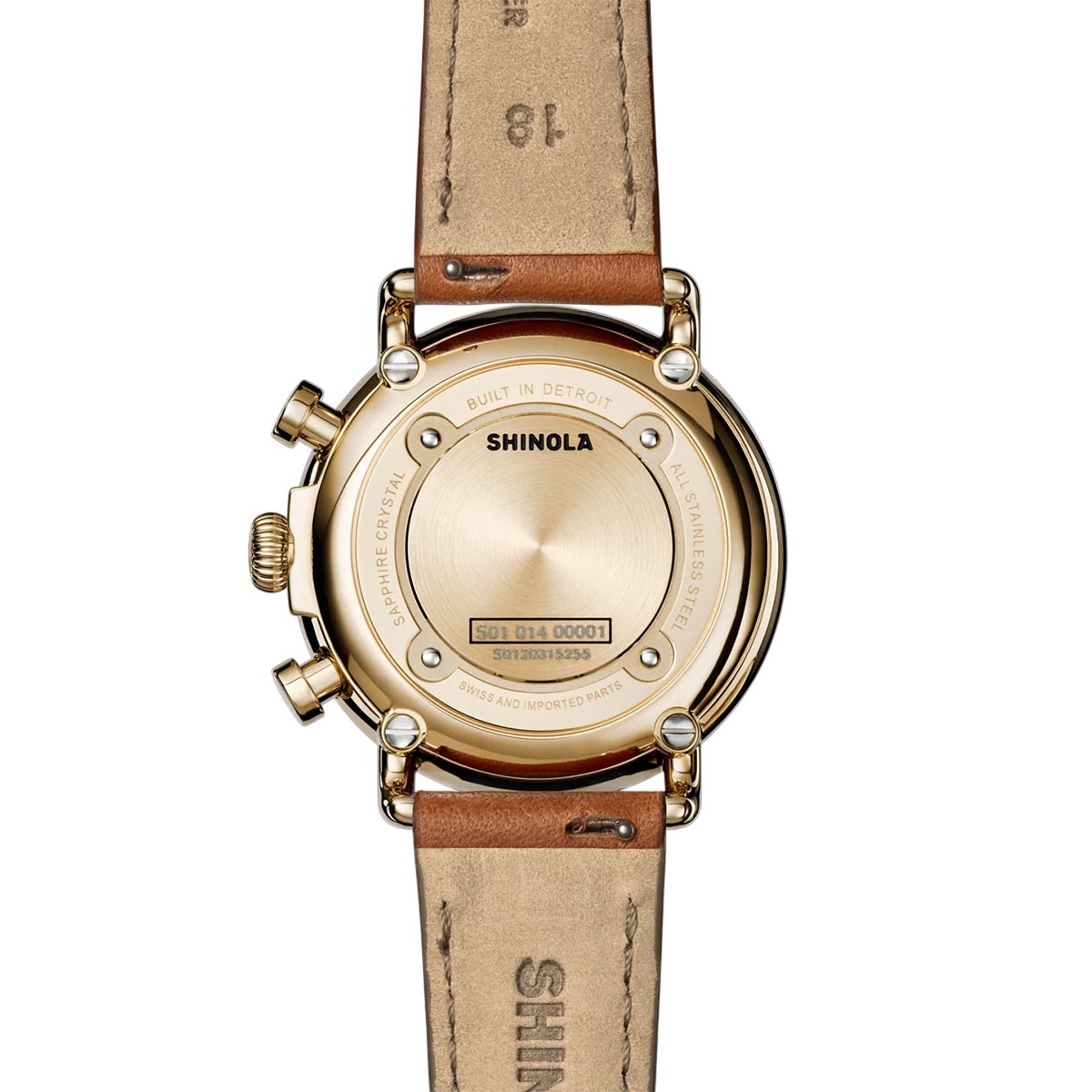 Shinola Runwell Chronograph 37mm Women's Watch, Cream Dial