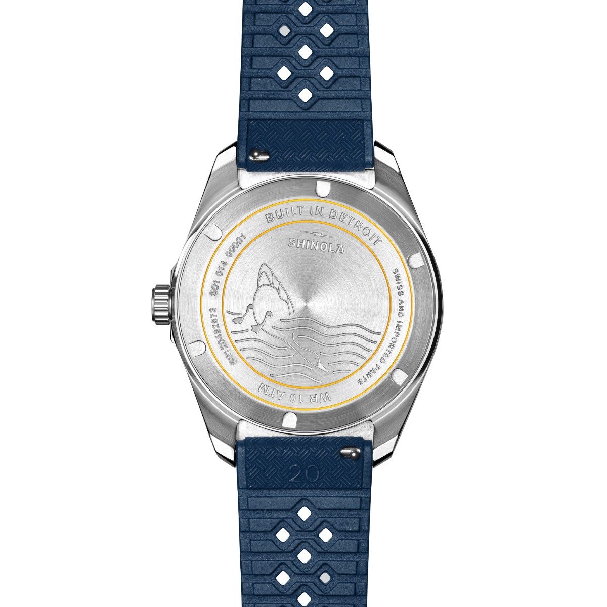 Shinola Duck 40mm Men's Watch, Silver Dial