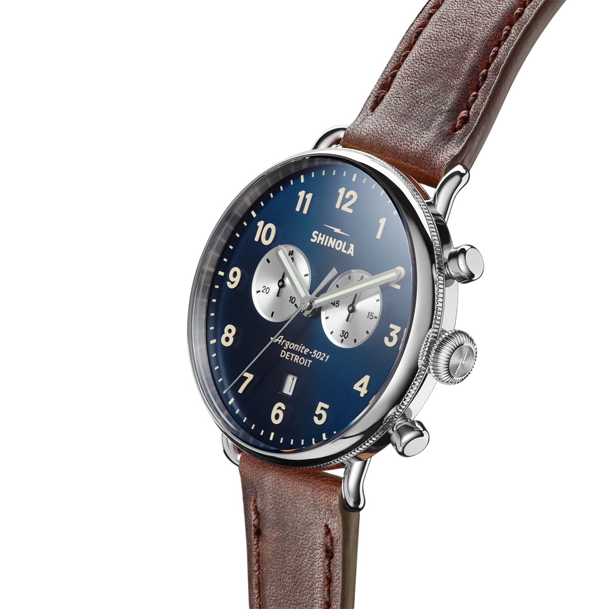Shinola Canfield Chronograph 43mm Men's Watch, Blue Dial