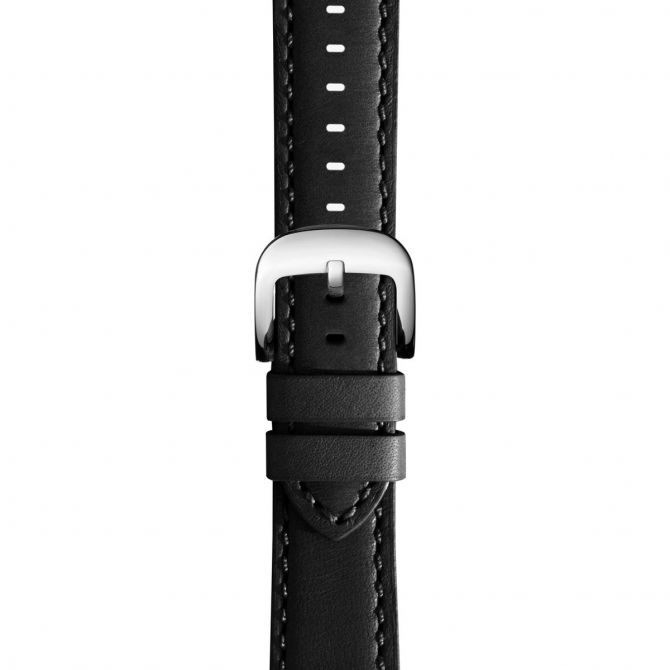 Shinola 22mm Black Leather Strap
