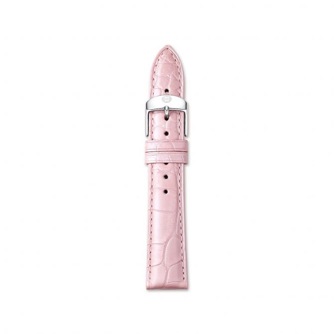 Michele 16mm Lilac Alligator Leather Strap