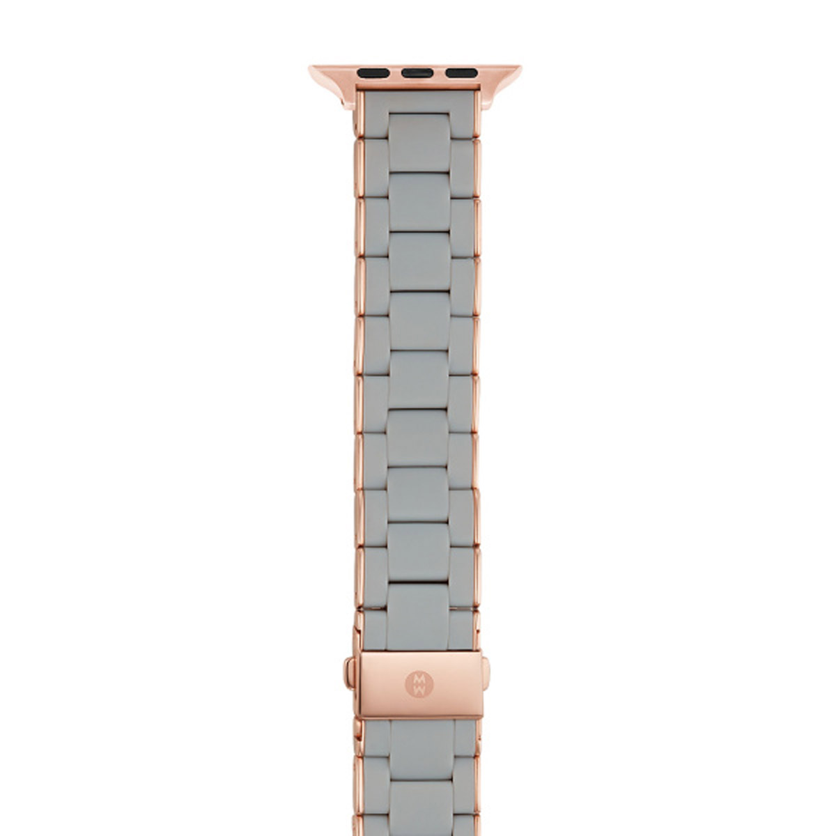 Michele Silicone Wrapped Bracelet Band for Apple Watch, Grey