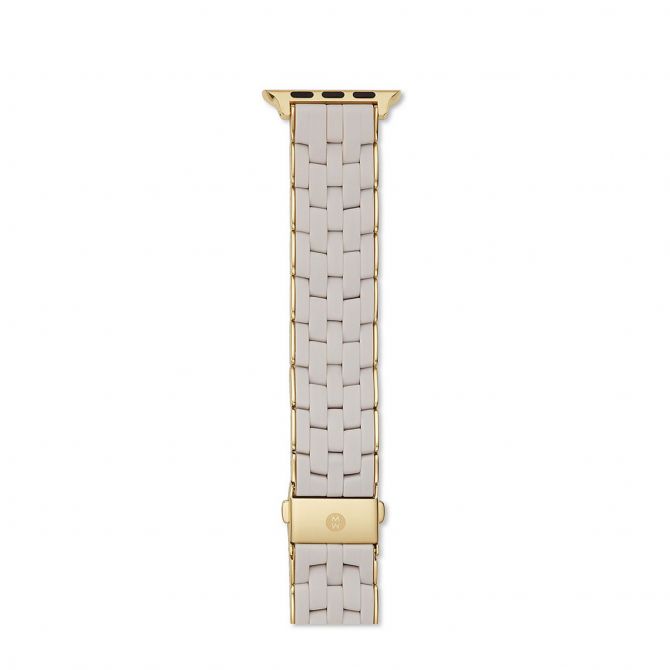 Michele apple watch sales band wrapped silicone