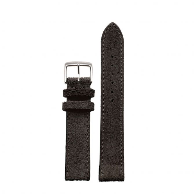 Nomos Glashutte Velour Leather Anthracite Strap, 20mm