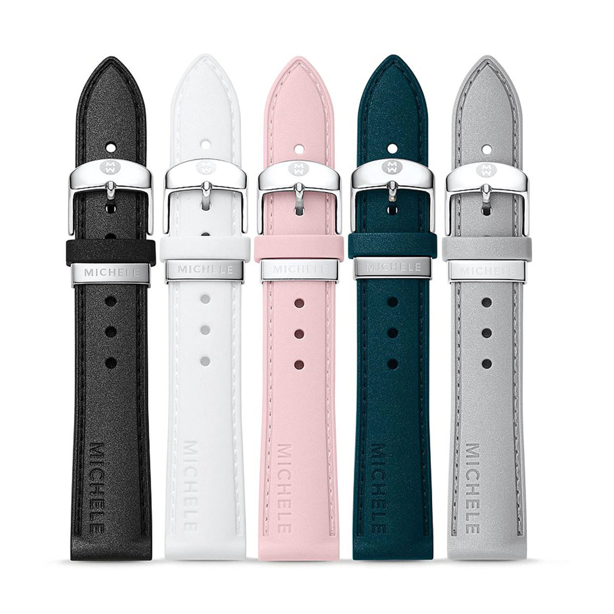 Michele Pearlized Silicone Interchangeable Strap Gift Set, 16mm