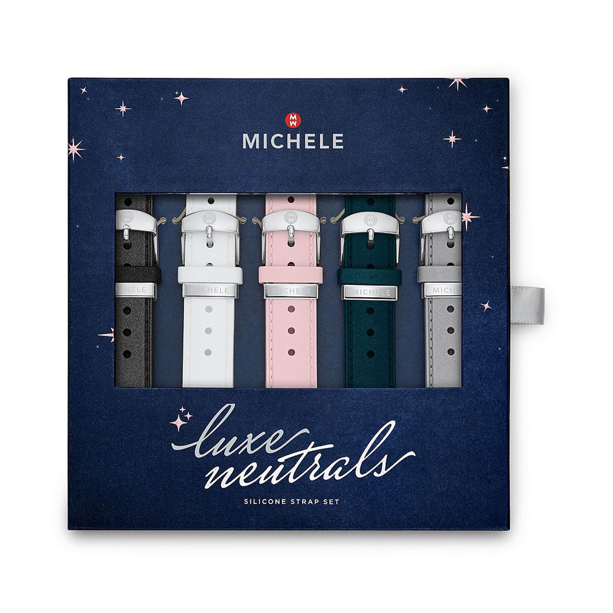 Michele Pearlized Silicone Interchangeable Strap Gift Set, 16mm