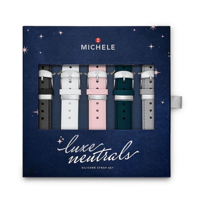 Michele Pearlized Silicone Interchangeable Strap Gift Set  display picture 1