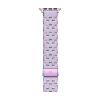 Michele Apple Watch Silicone Wrapped Bracelet Band, Gentle Lavender and Iridescent