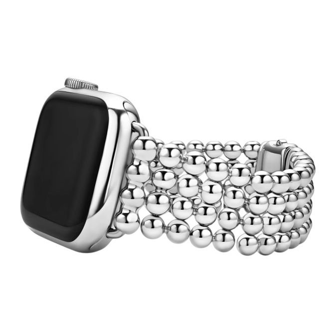 LAGOS Smart Caviar Steel Beaded Smartwatch Bracelet