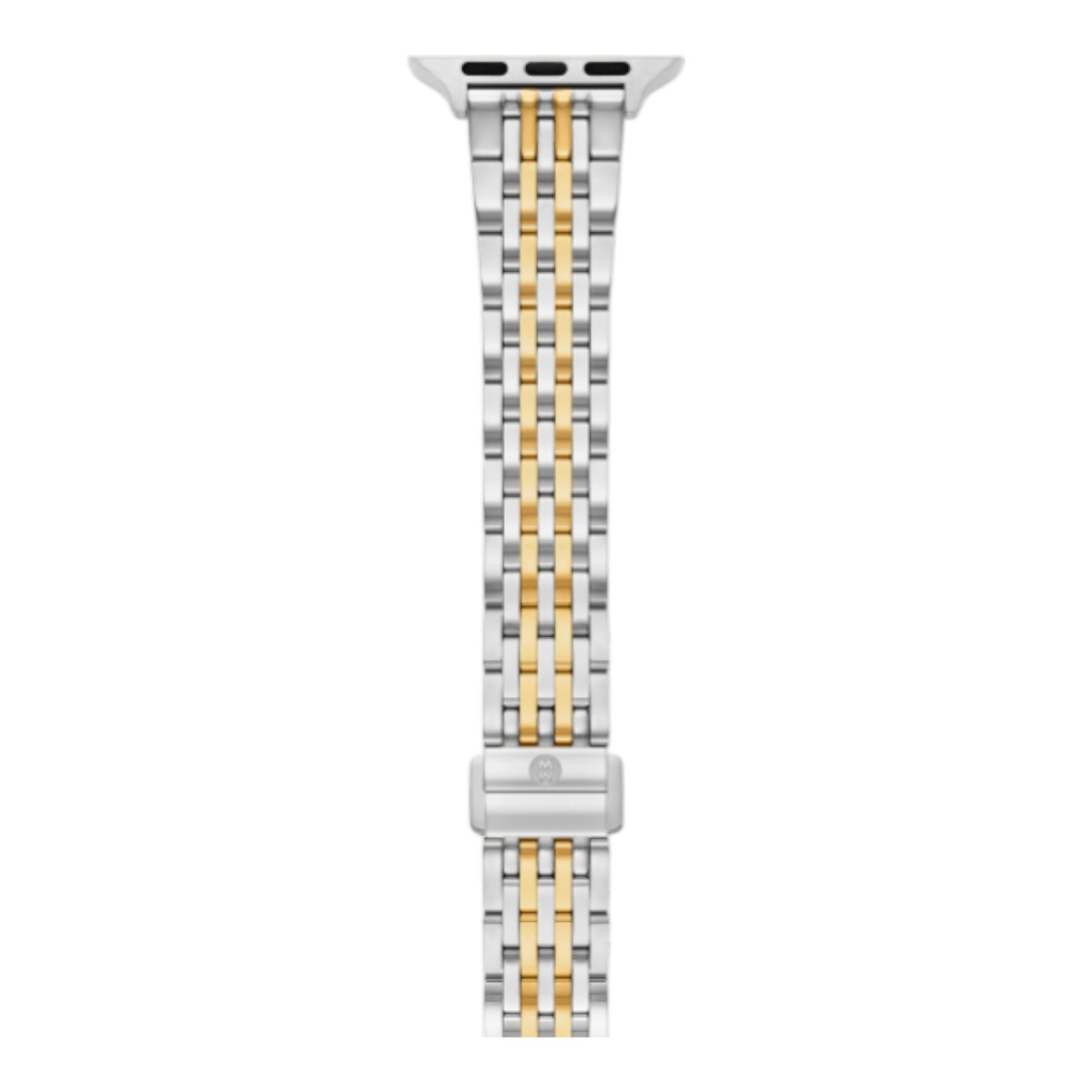 Michele Apple 7 Link Tapered Watch Bracelet, Stainless Steel Two Tone