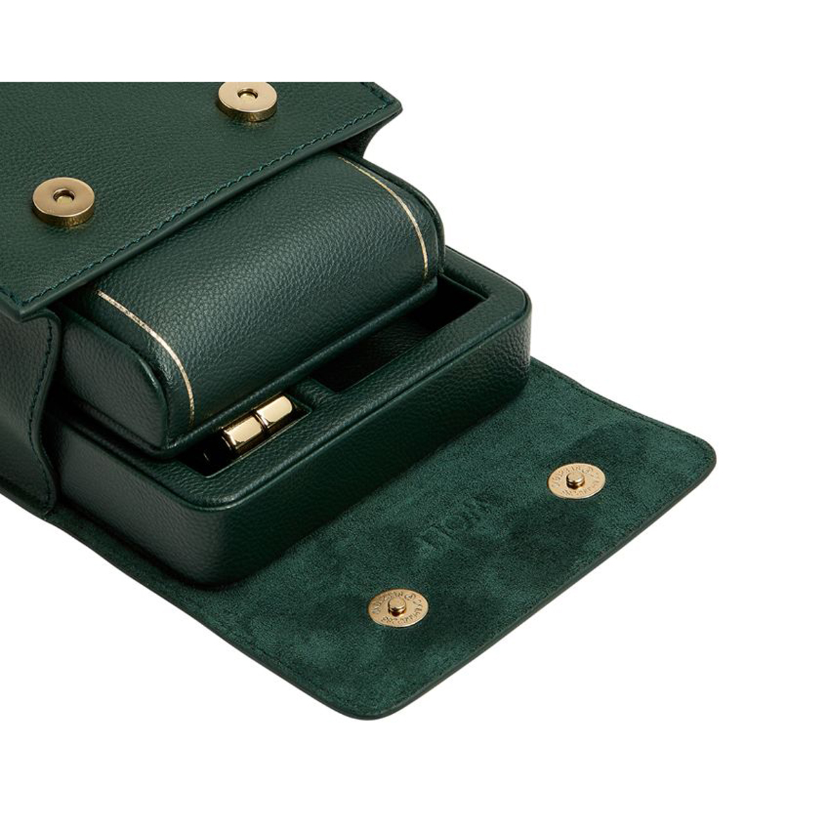 WOLF Single Travel Watch Stand, British Racing Green
