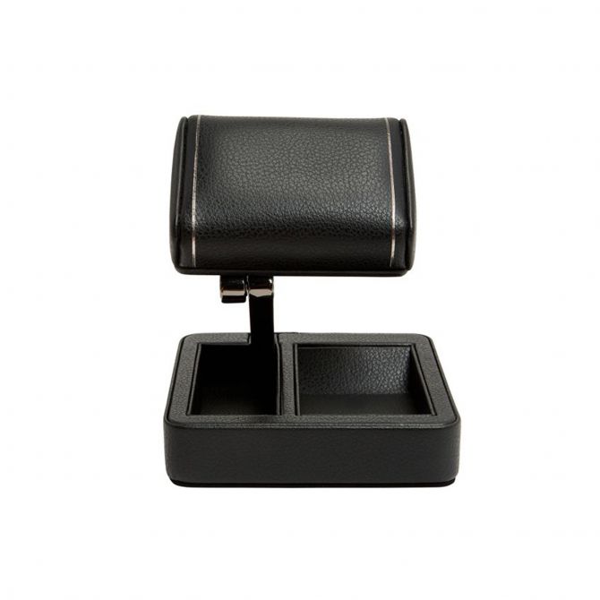 WOLF Single Travel Watch Stand, British Racing Black