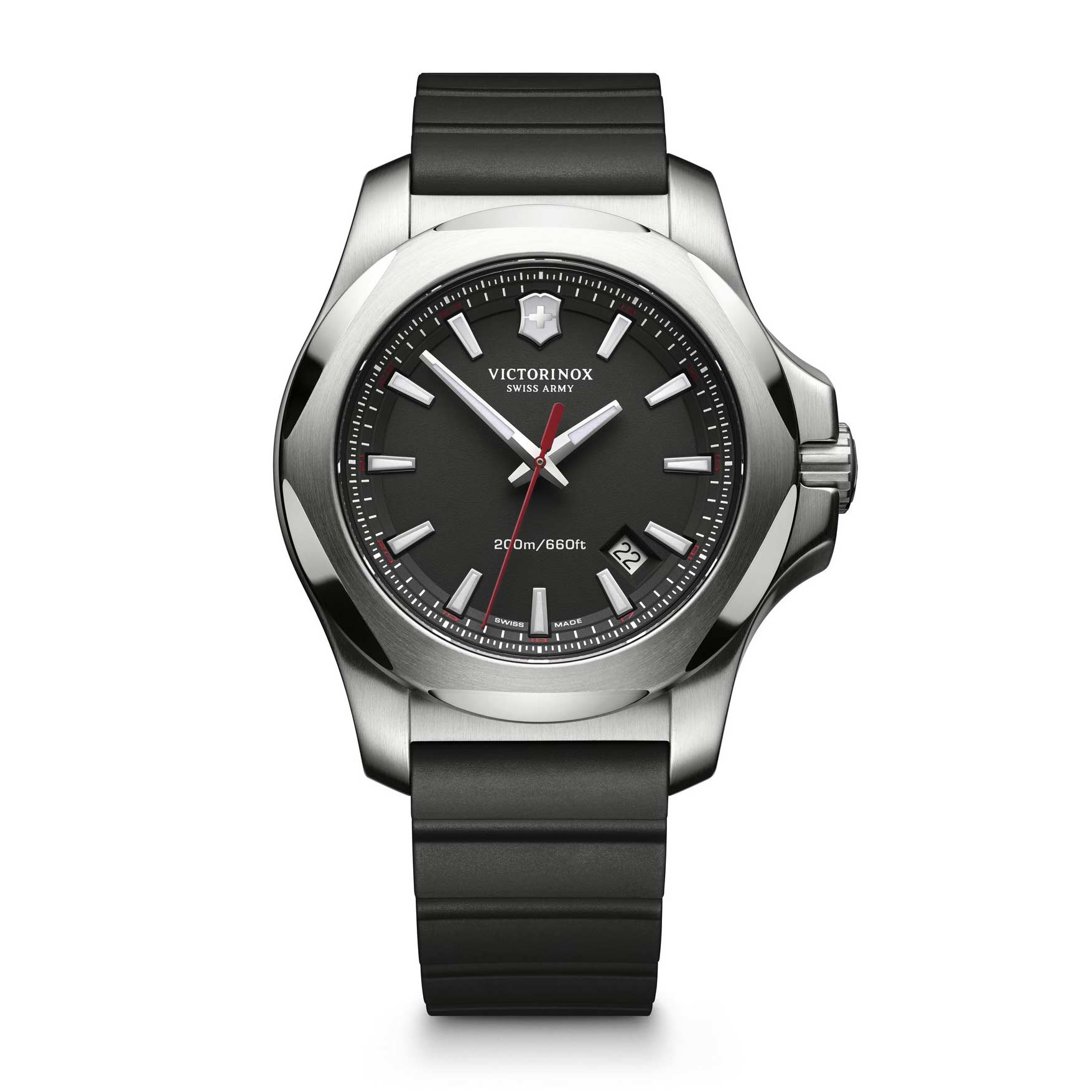 Victorinox Swiss Army I.N.OX. 43mm Men's Watch, Matte Black Dial