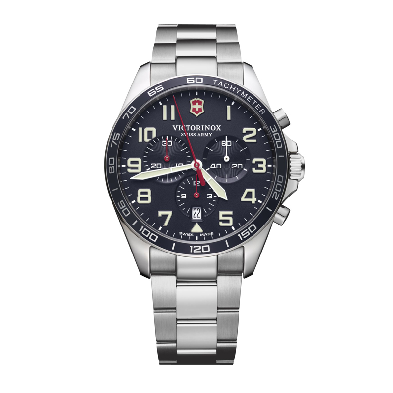 Victorinox  Swiss Army Fieldforce Navy and Cream Chronograph 42mm Watch