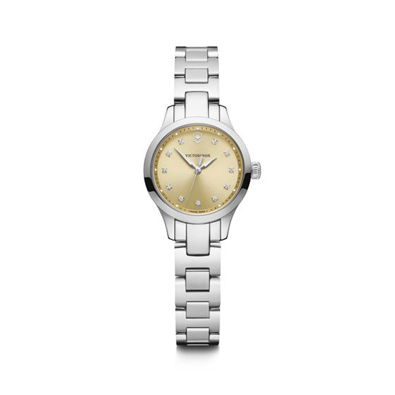 Victorinox Swiss Army Alliance XS 28mm Watch, Light Yellow and Crystal Dial