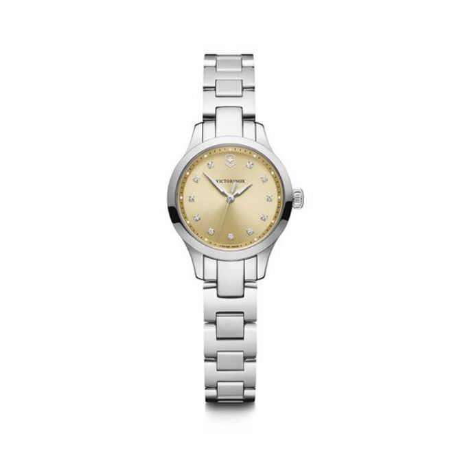 Victorinox Swiss Army Alliance XS 28mm Watch, Light Yellow and Crystal Dial