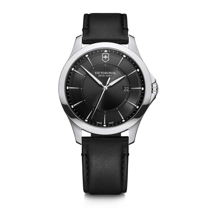 Victorinox Swiss Army Alliance 40mm Watch, Black and Silver Dial