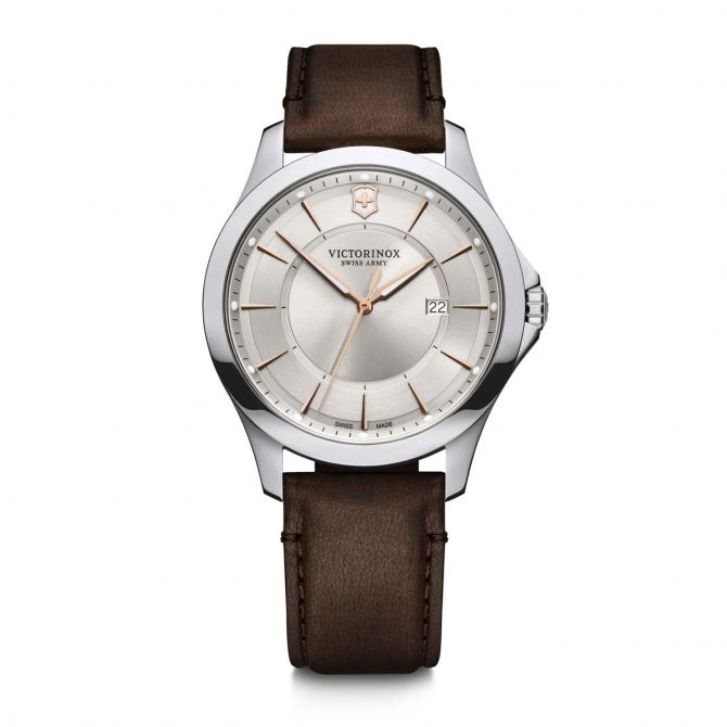 Victorinox Swiss Army Alliance 40mm Watch, Silver and Rose Gold Dial