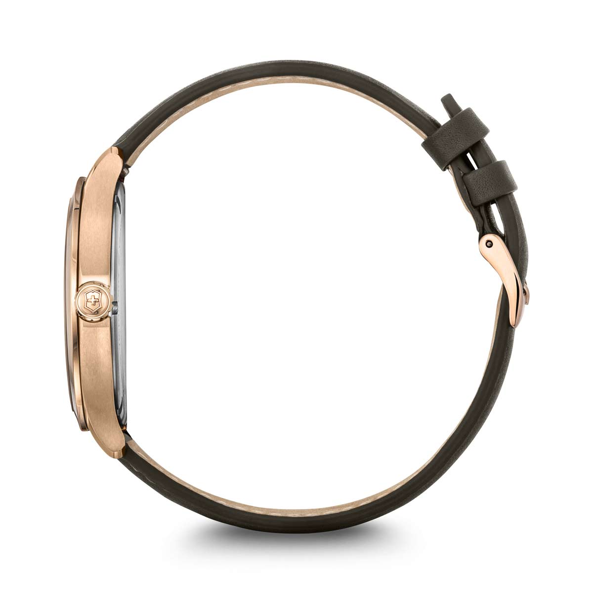 Victorinox Swiss Army Alliance Watch, Brown and Rose Gold Dial