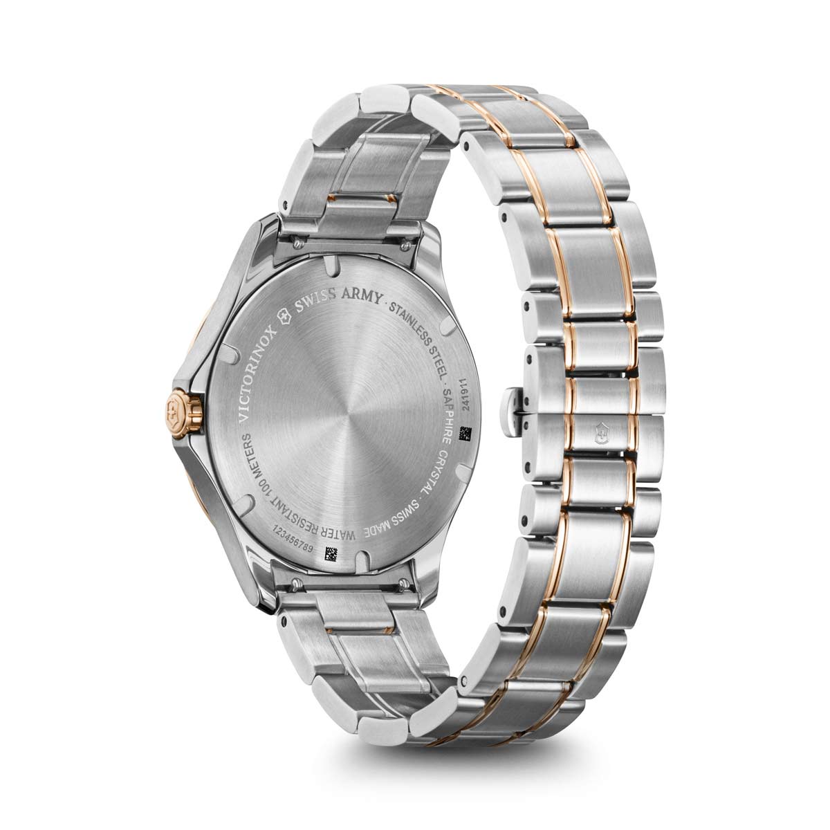 Victorinox Swiss Army Alliance Watch, Rose Gold and Navy Dial