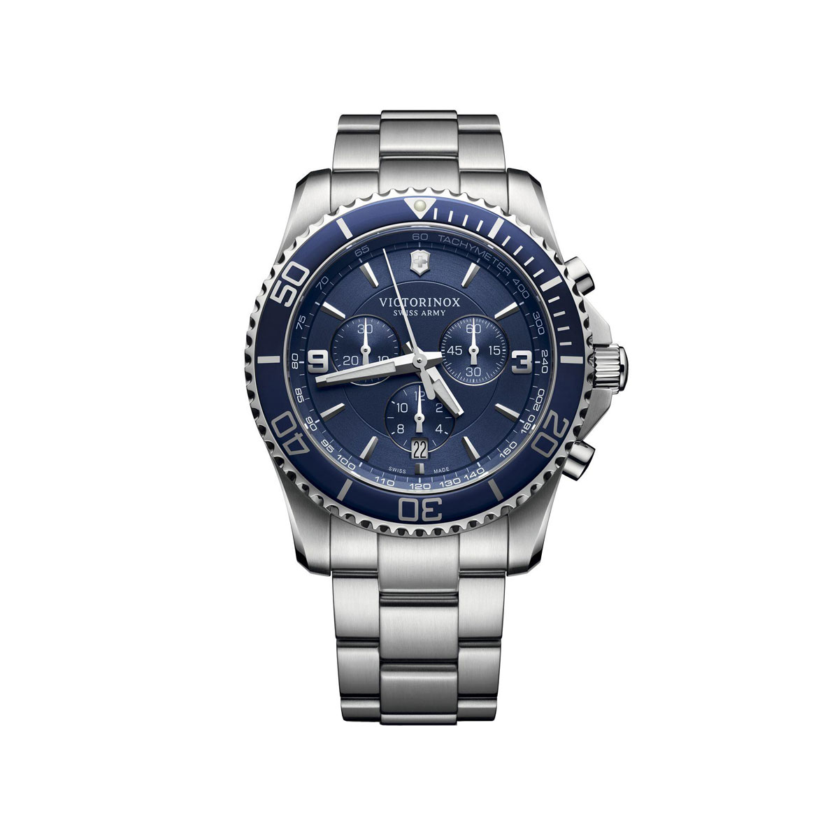 Victorinox Swiss Army Maverick 43mm Large Watch, Blue Dial