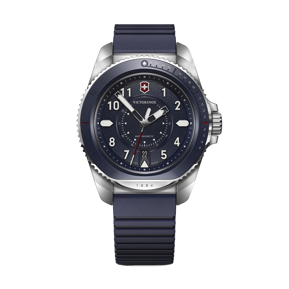 Victorinox Swiss Army Journey 1884 43mm Watch, Blue Band and Dial