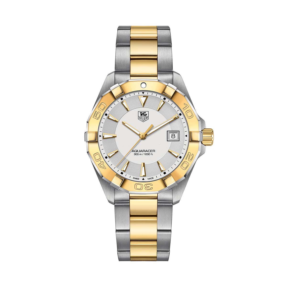 tag heuer aquaracer 41mm on wrist