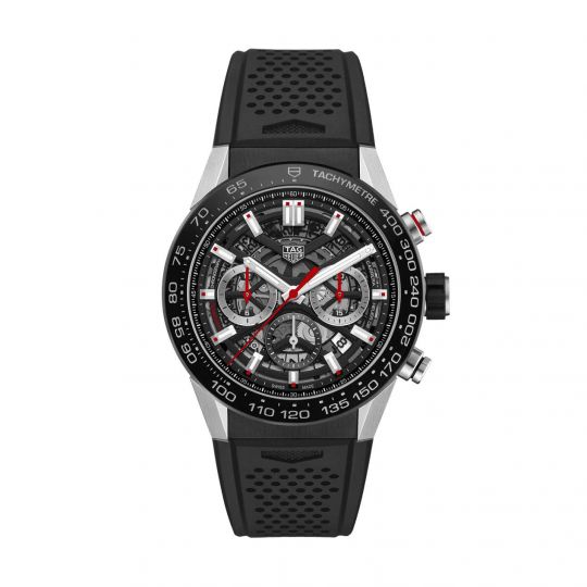 tag heuer carrera skeleton black
