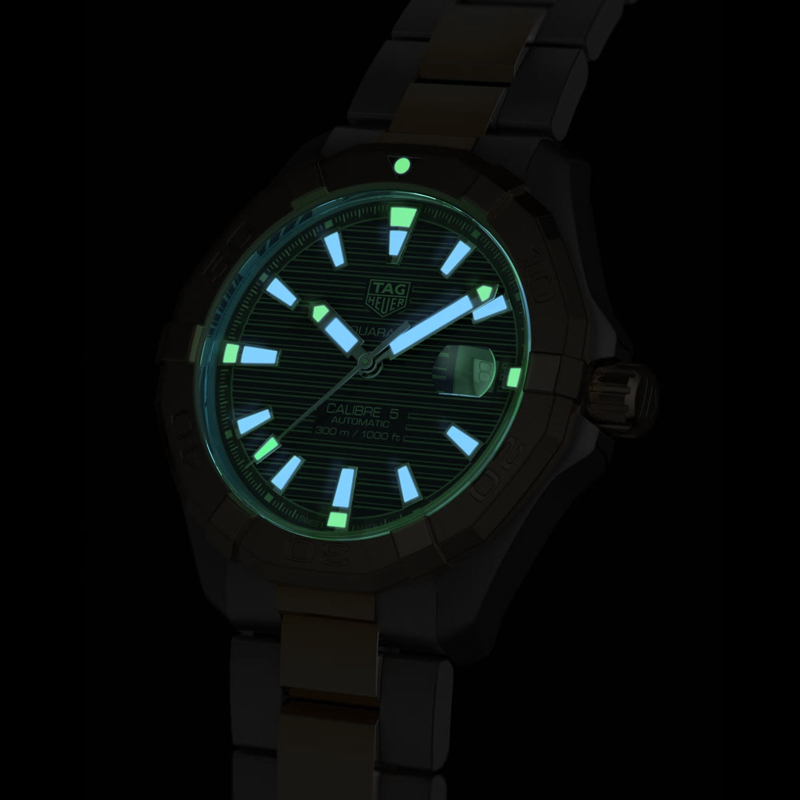 Tag Heuer Aquaracer 41mm Men's Watch, Silver and Gold