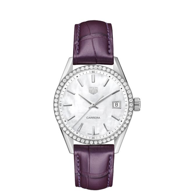 TAG Heuer Carrera 36mm Women's Watch, Purple