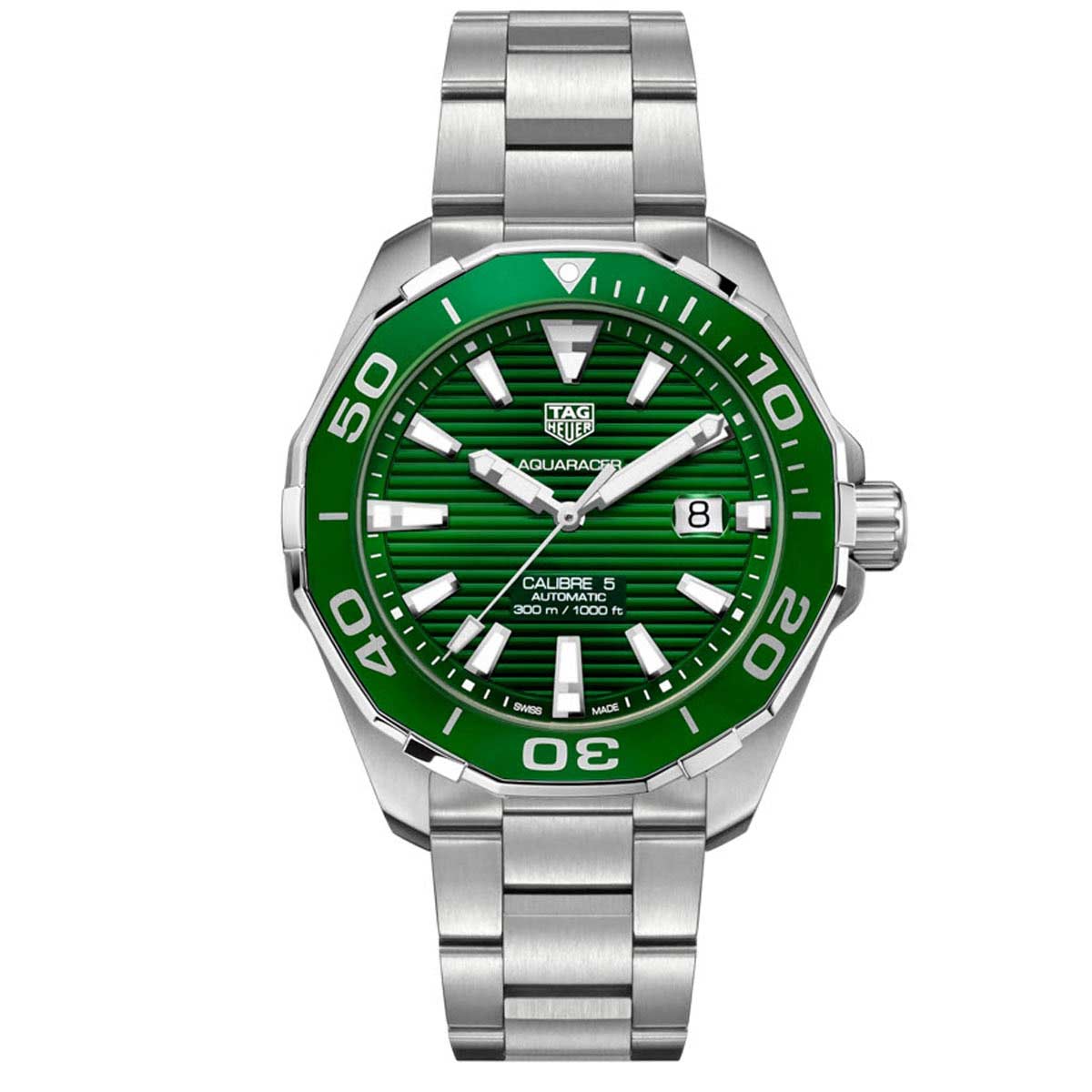 TAG Heuer Aquaracer 43mm Watch, Green Dial