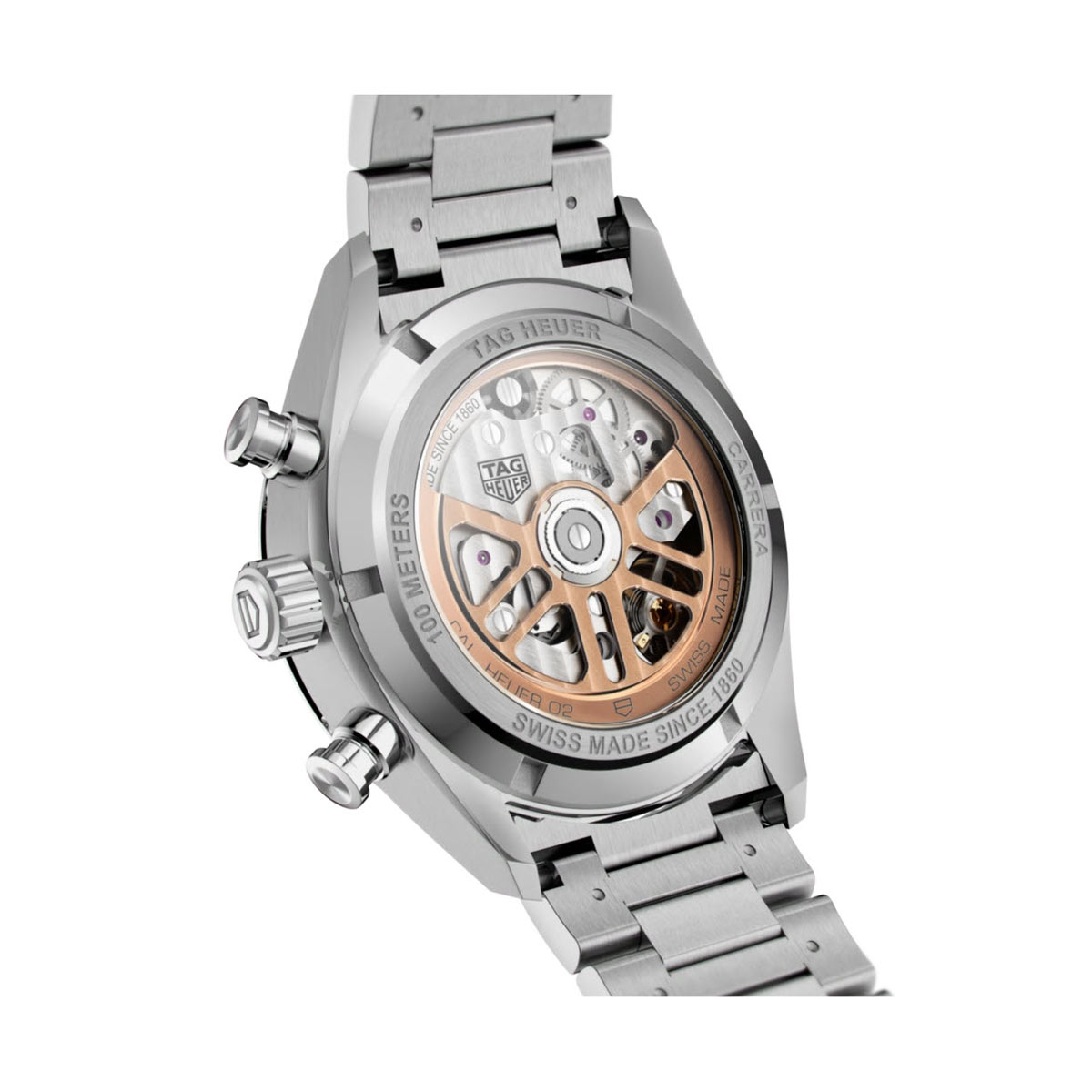 TAG Heuer Carrera 42mm Watch, Black and Silver Dial