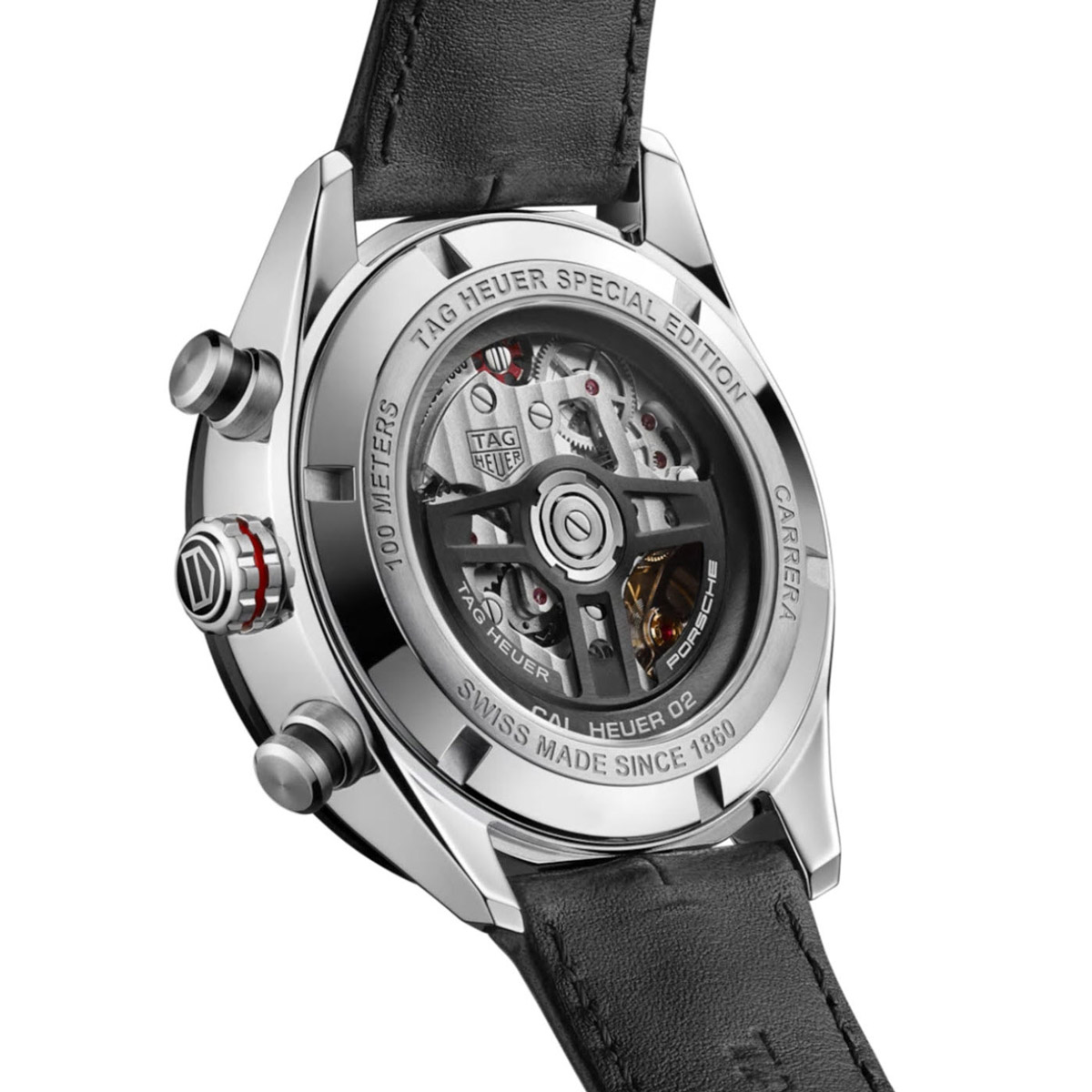 TAG Heuer Carrera Porsche Chronograph 44mm Special Edition Men's Watch, Leather Band