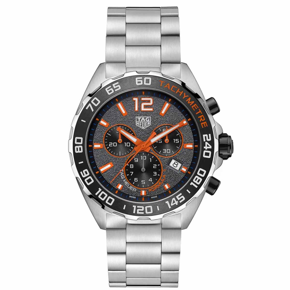 TAG Heuer Formula 1 43mm Men's Watch, Black and Orange Dial, CAZ101AH.BA0842