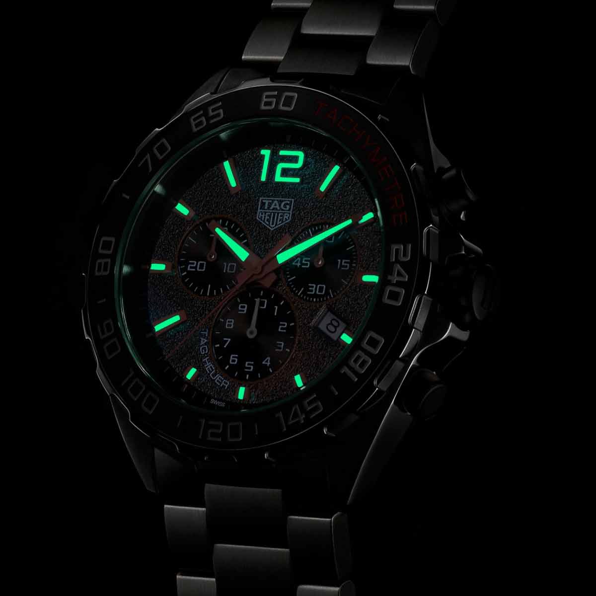 TAG Heuer Formula 1 43mm Men's Watch, Black and Orange Dial