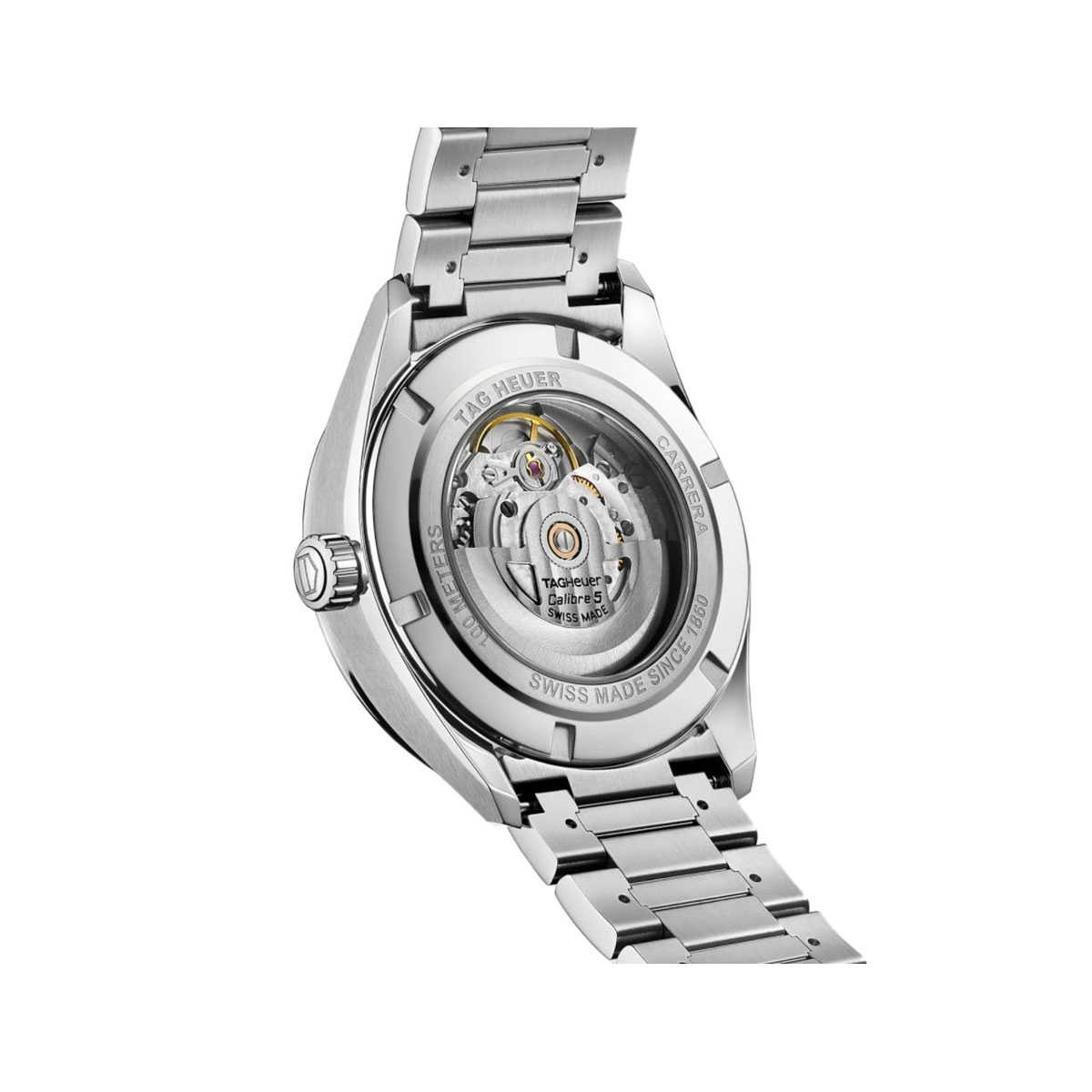 TAG Heuer Carrera 41mm Automatic Watch, Black and Silver Dial