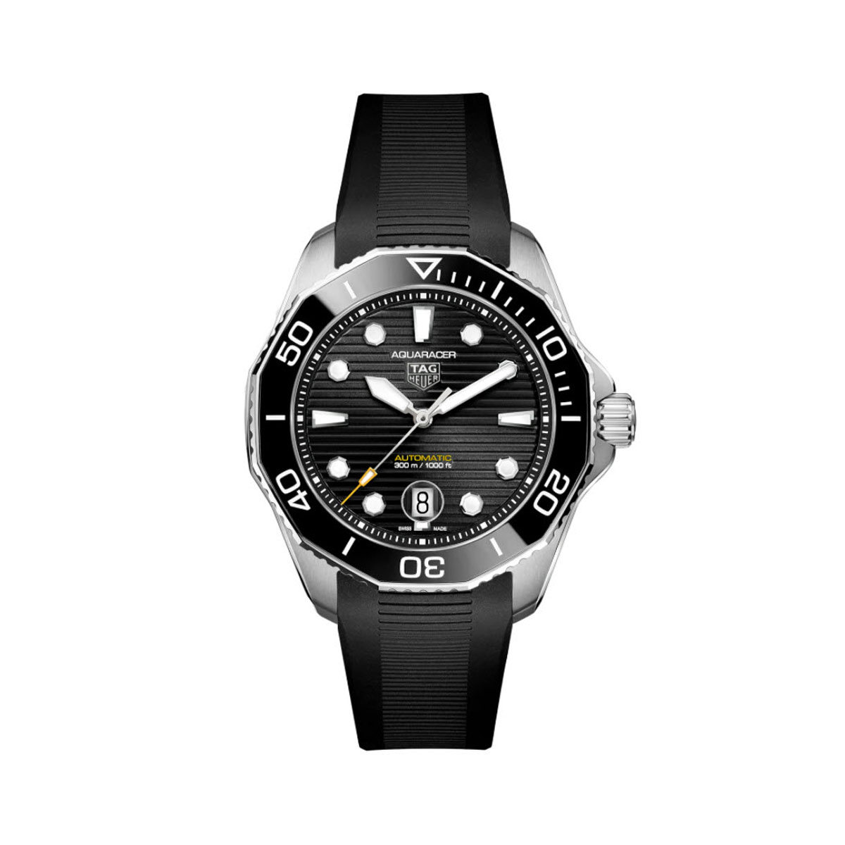 TAG Heuer Aquracer Professional 300 Automatic 43mm Men's Watch, Black and White Dial