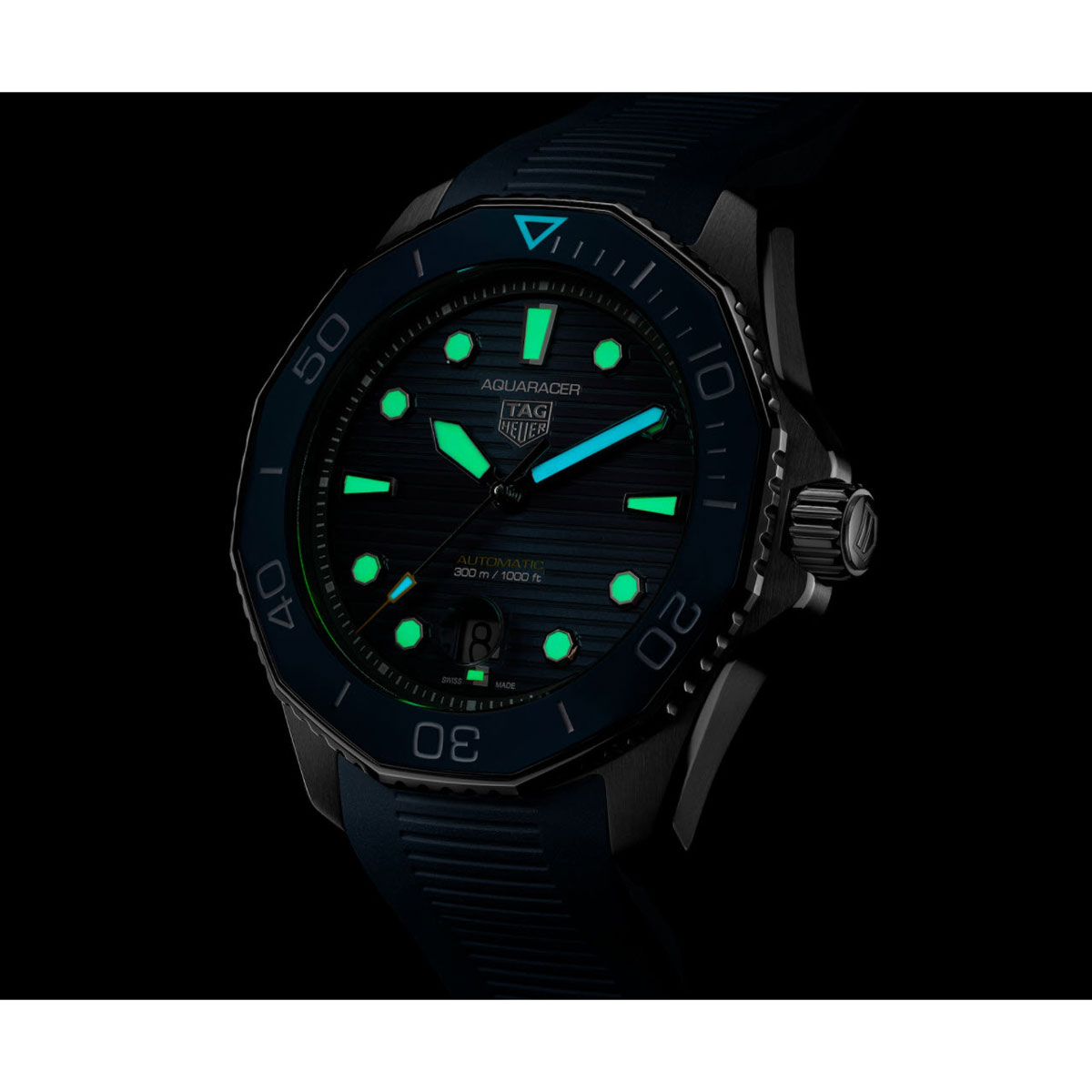 TAG Heuer Aquaracer Professional 300 Automatic 43mm Men's Watch, Blue and White Dial