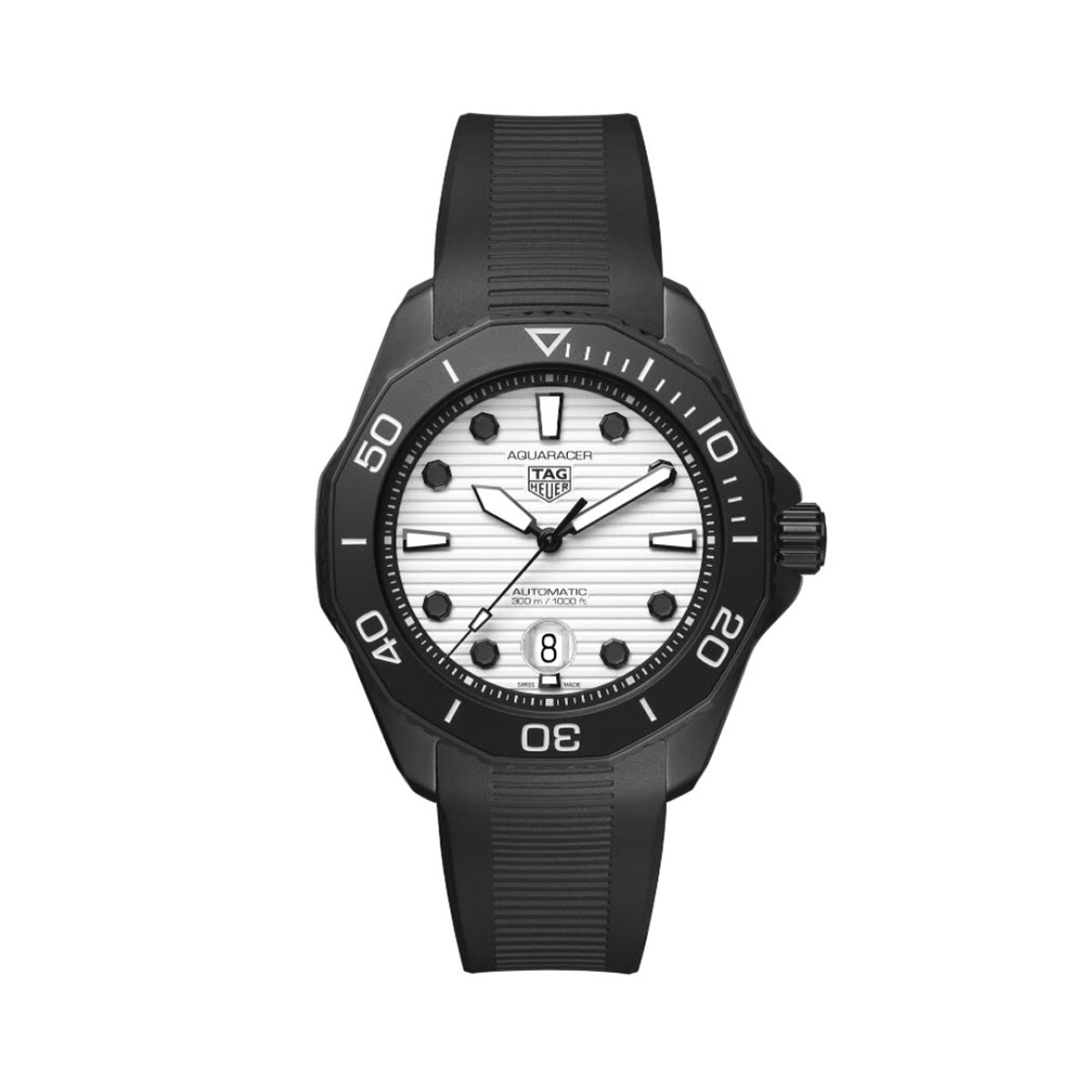 TAG Heuer Aquaracer Professional 300 Automatic 43mm Men's Watch, White and Black Dial