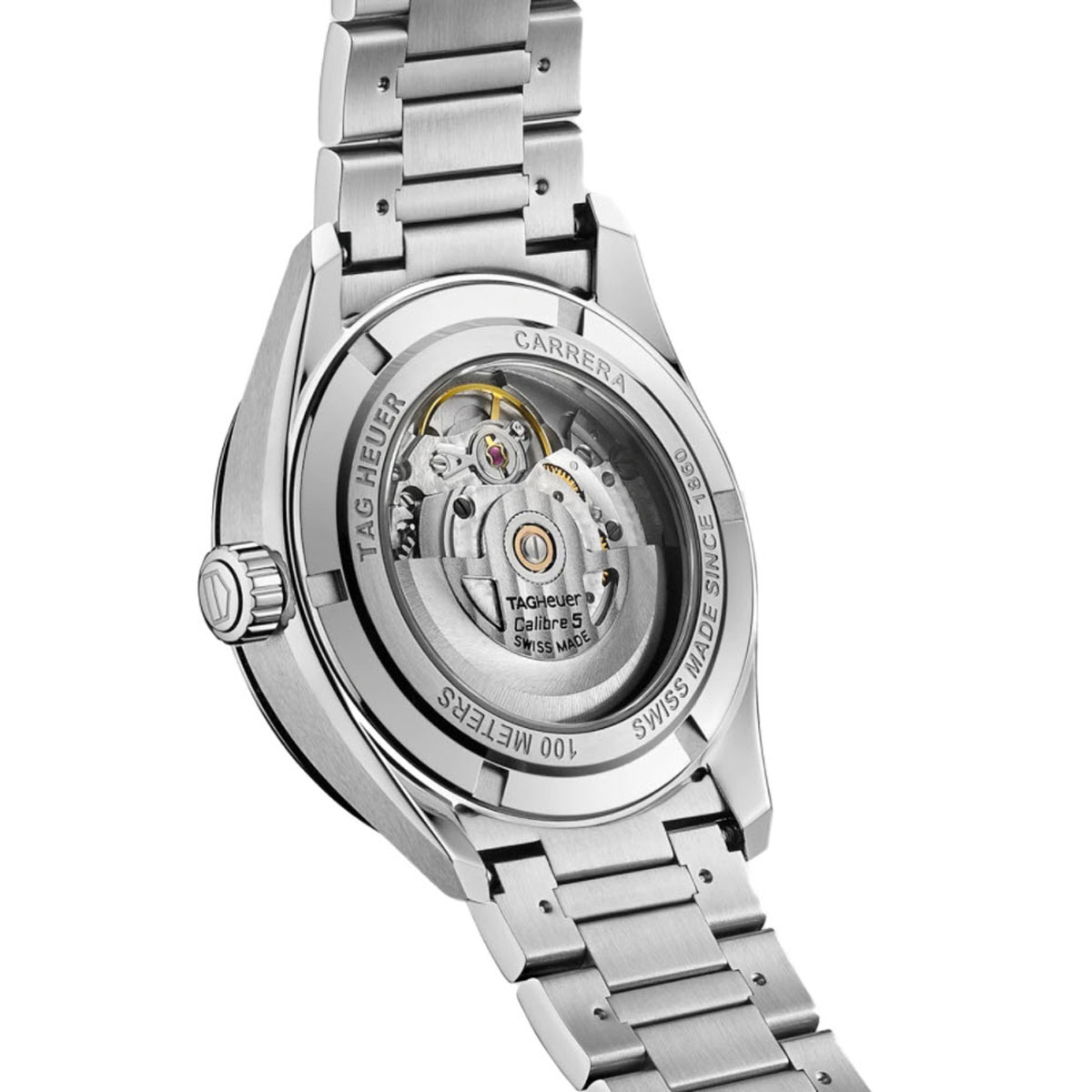 TAG Heuer Carrera 39mm Automatic Watch, Black and Silver Dial