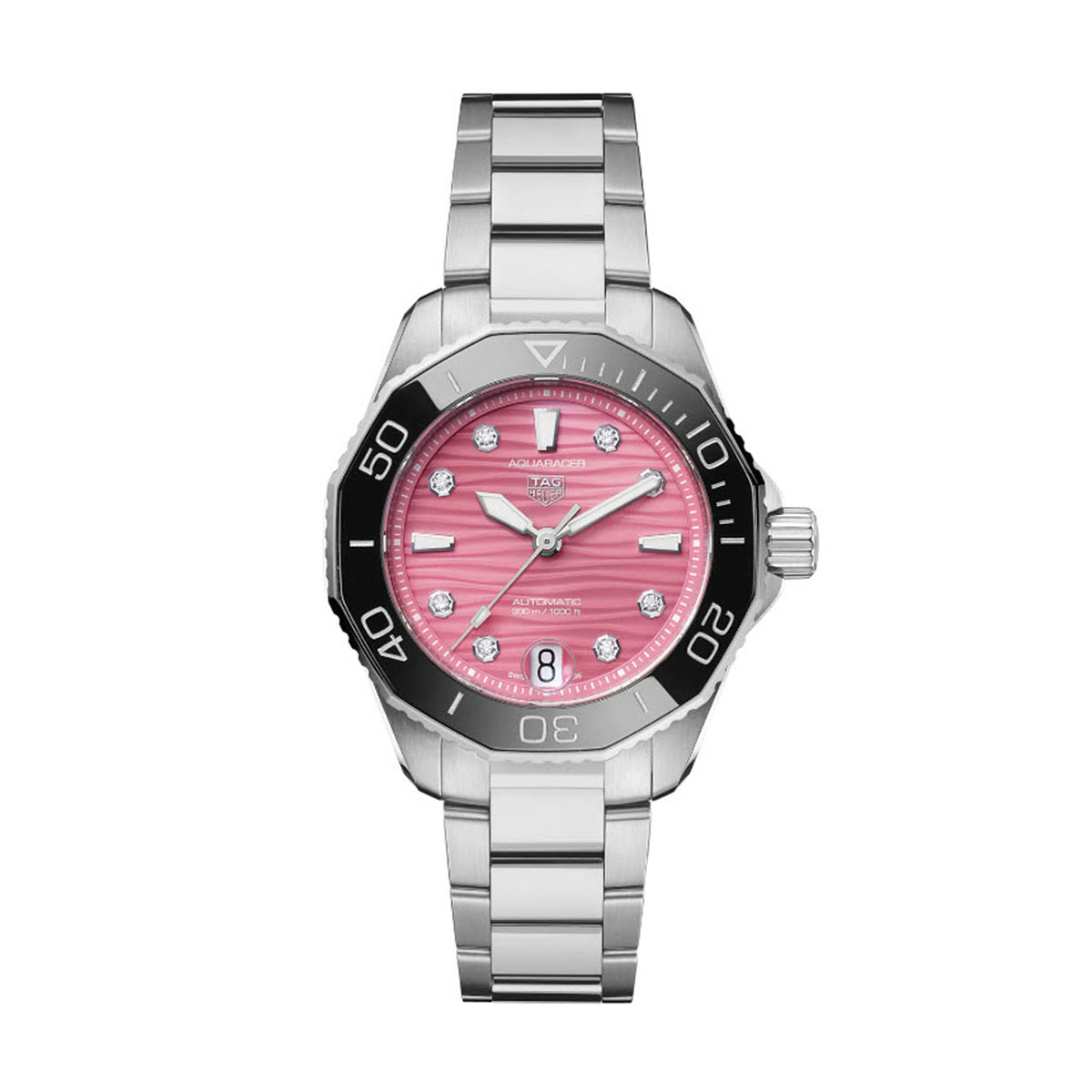 TAG Heuer Aquaracer Professional 300 Date 36mm Watch, Pink Dial