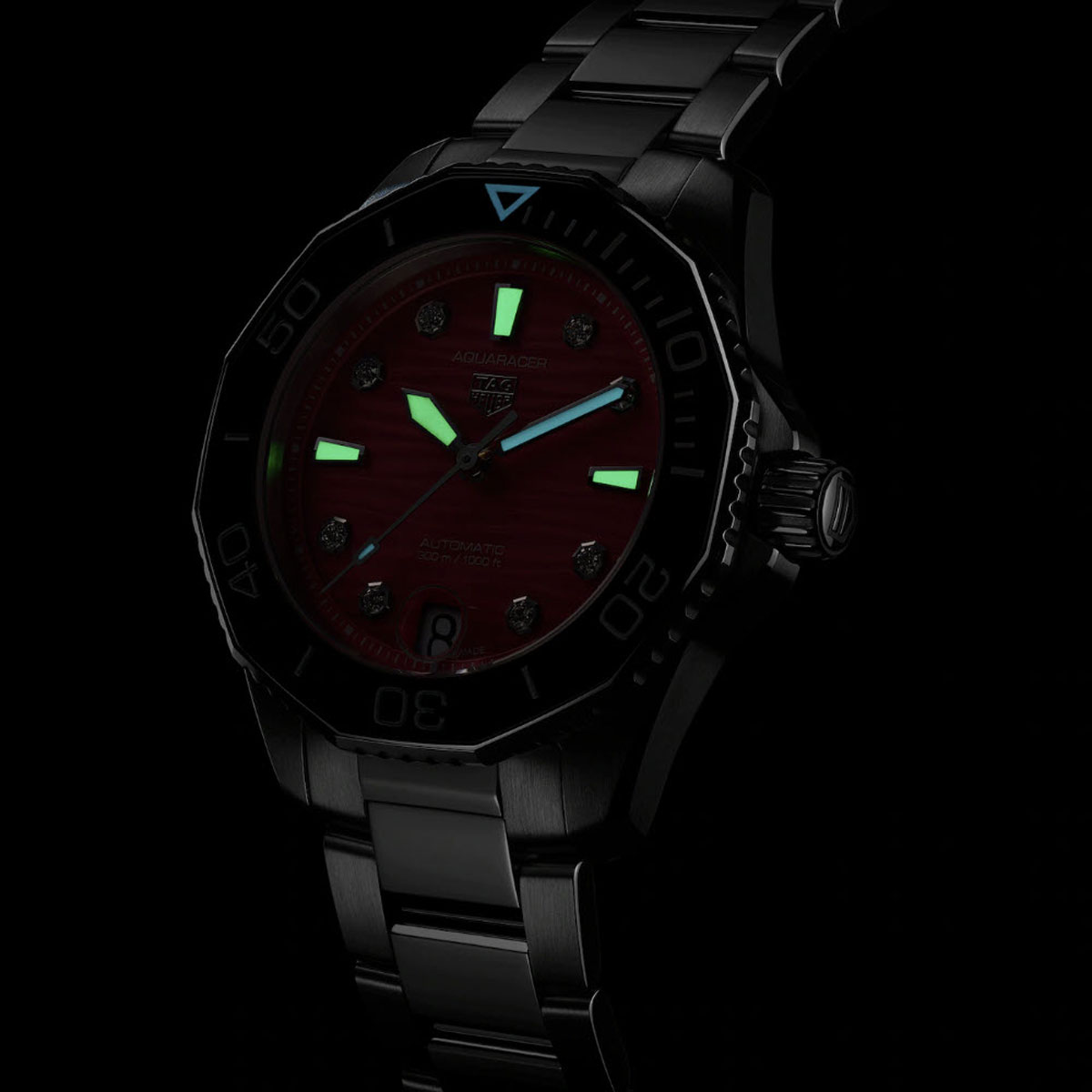 TAG Heuer Aquaracer Professional 300 Date 36mm Watch, Pink Dial