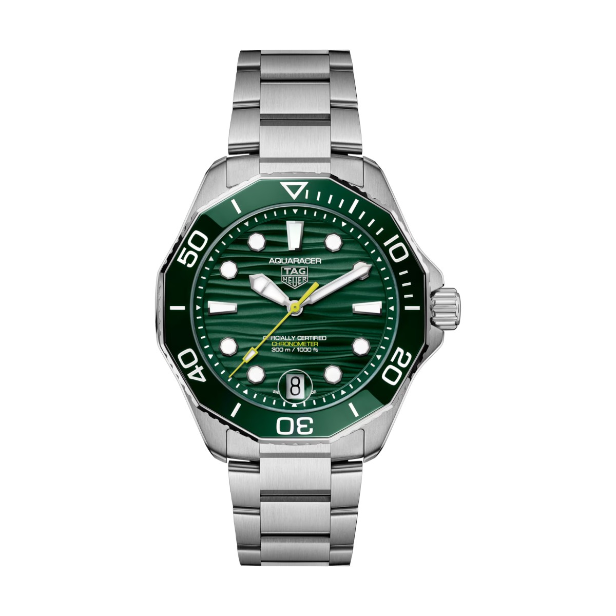 TAG Heuer Aquaracer Professional 300 Date Automatic 42mm Watch, Green Dial