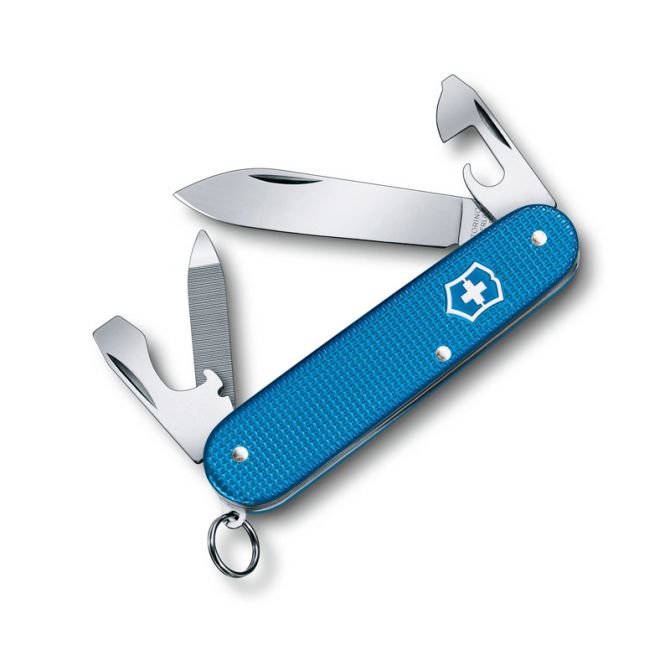 Victorinox Swiss Army Cadet Alox Limited Edition Medium Pocket Knife, Aqua Blue 2020