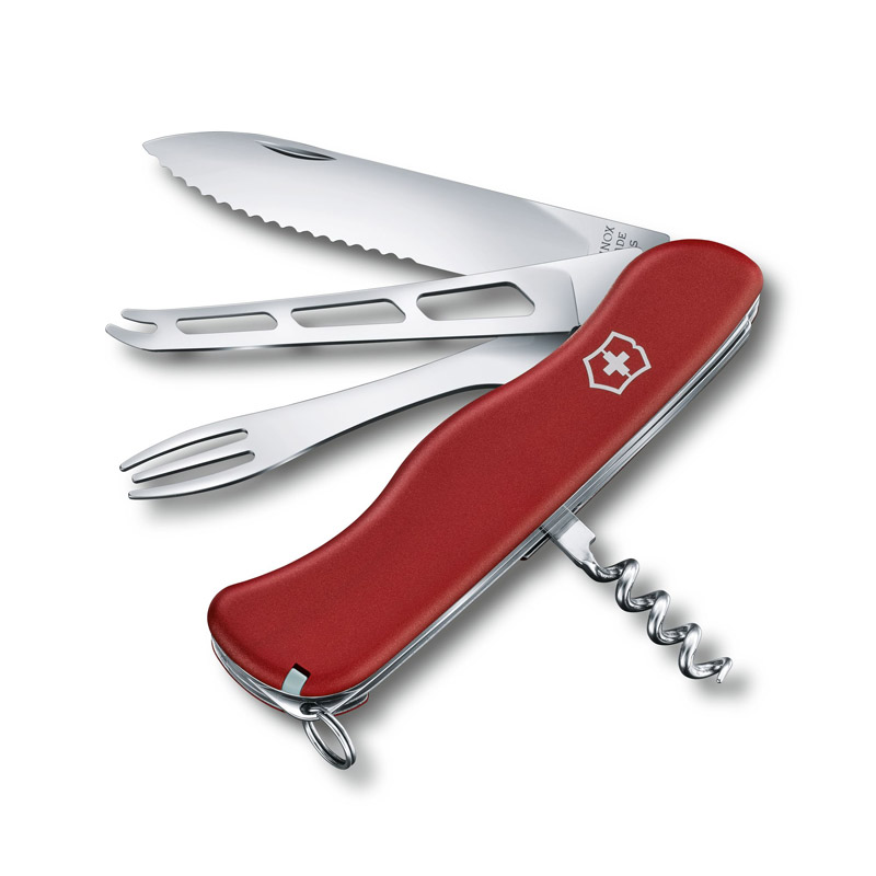 Victorinox Swiss Army Cheese Master Pocket Knife, Red