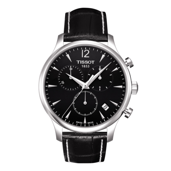 Tissot Tradition Black 42mm Chronograph Men's Watch